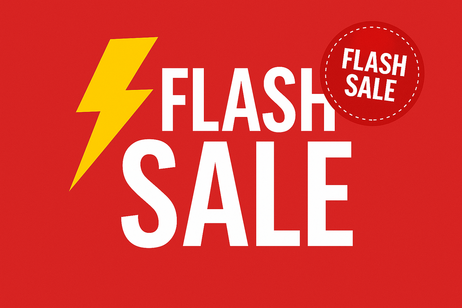 ONE TIME FLASH SALE
