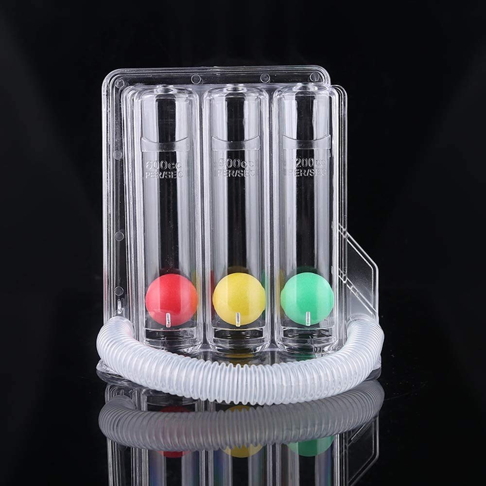 Respirometer 3 Ball Lung Exerciser Respiratory Exerciser Spirometer