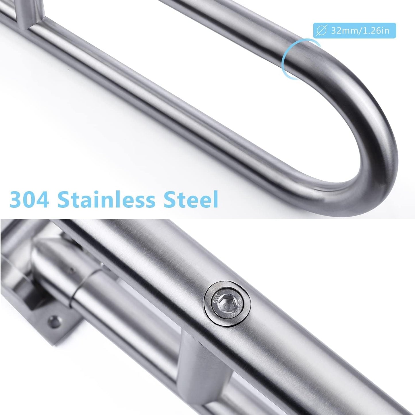 Grab bar MM5103- Stainless Steel Handle, Bathroom Grab Bar, Wall Mounted