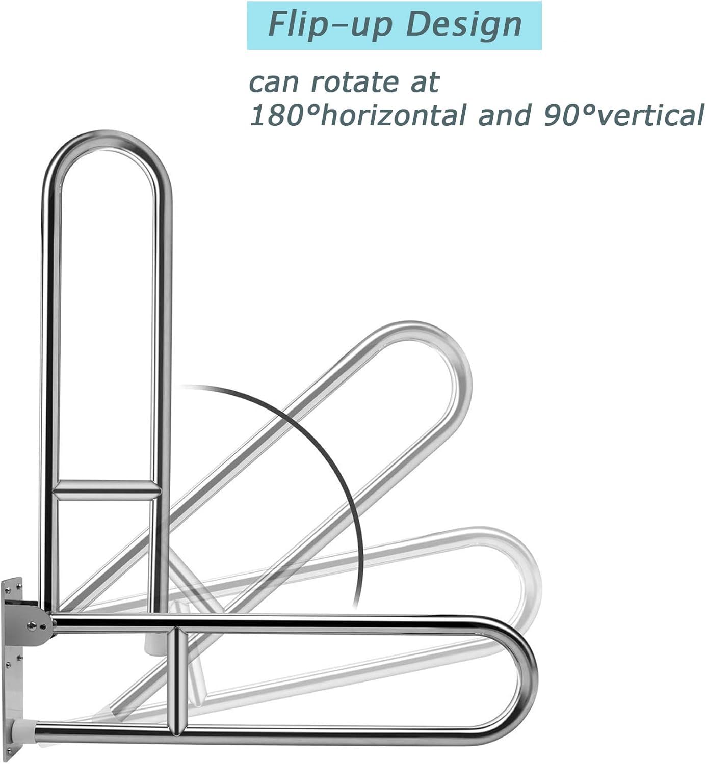 Grab bar MM5103- Stainless Steel Handle, Bathroom Grab Bar, Wall Mounted