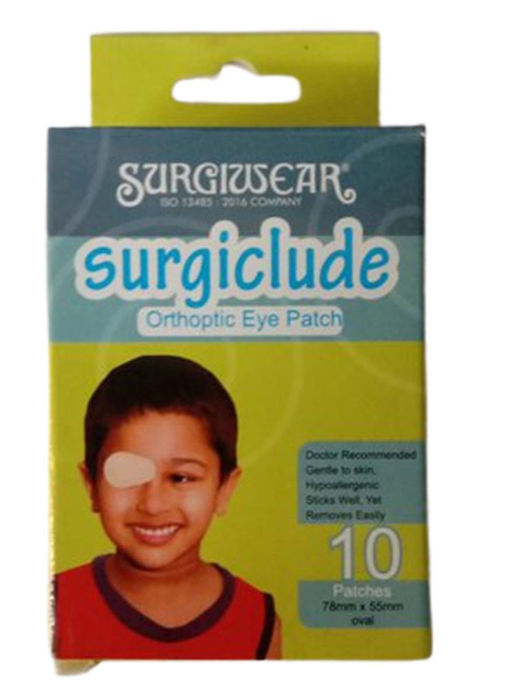 Surgiclude Orthoptic Eye Patch adult , Packaging Type: Box, Size: 78 X 55 Mm