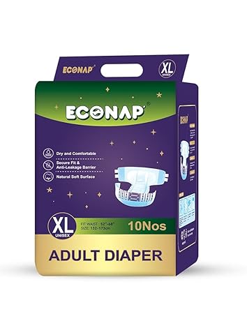 Econap Economy Adult Pull ups & Sticking | Pant style Diaper for Men & Women Size-XL (10nos)