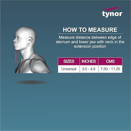 Tynor Contoured Cervical Pillow, Grey, Universal Size, B 29