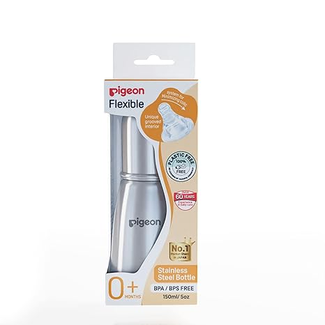 Pigeon Flexible Stainless Steel Bottle BPA/BPS FREE 150ml/5oz