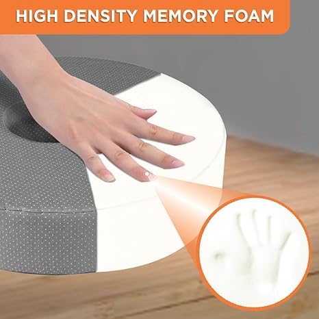 Vissco Coccyx Cushion Seat - Universal (Grey) Ring Cushion Pillow