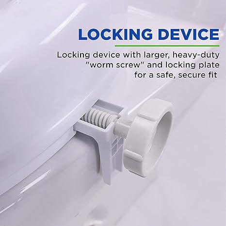 Commode Raiser/Toilet Seat Elevator riser without Lid (4 Inch)