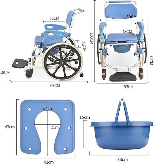 Commode Wheel Chair UH 694( Aluminum )