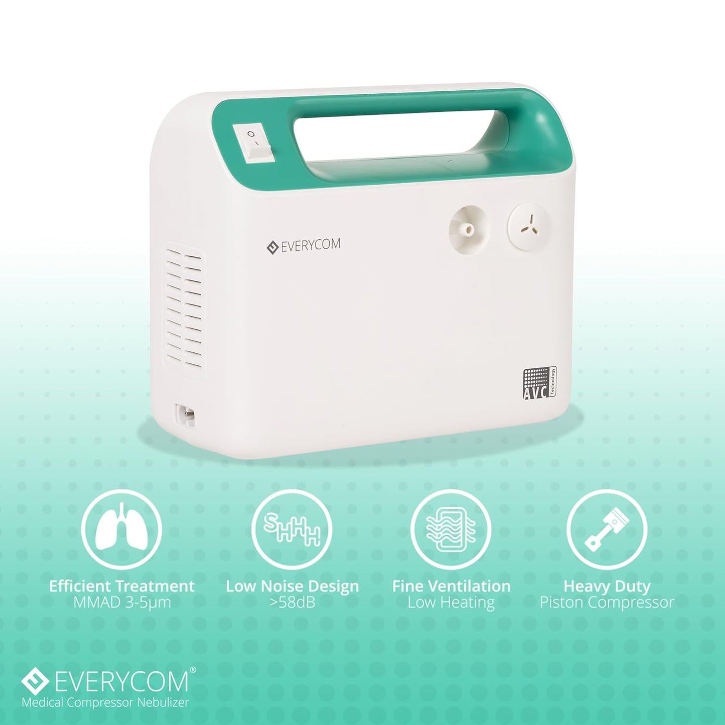 Everycom Vayu A15 Compressor Nebulizer for Adult and Kids