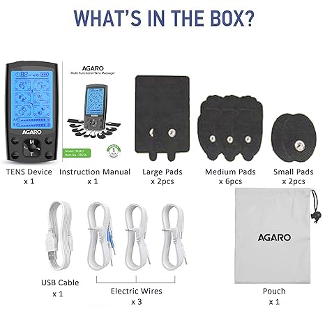 Agaro Dual Channel Ports Multi Functional Tens Massager (TM2421)