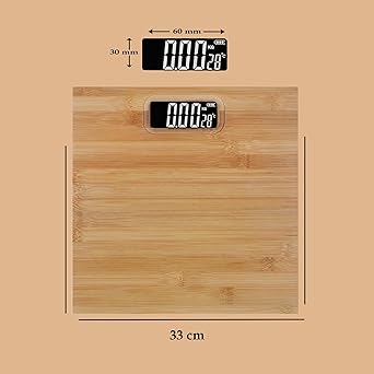 Wooden electronic personal weight scale