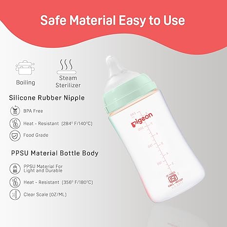 Pigeon SoftLatch PP Bottle BPA/BPS FREE 160ml /5oz