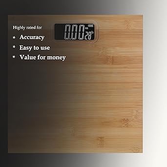 Wooden electronic personal weight scale