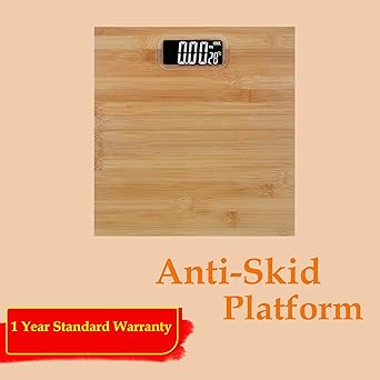 Wooden electronic personal weight scale