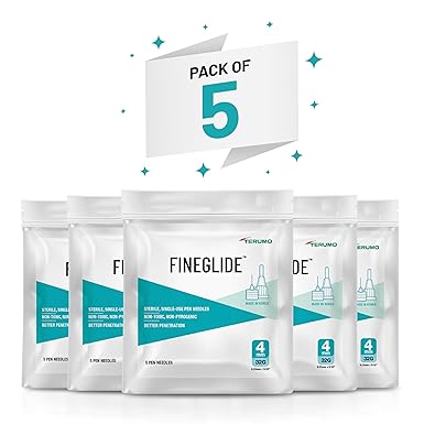 terumo fineglide pen needles 4mm and 32g,20 count pack off 05