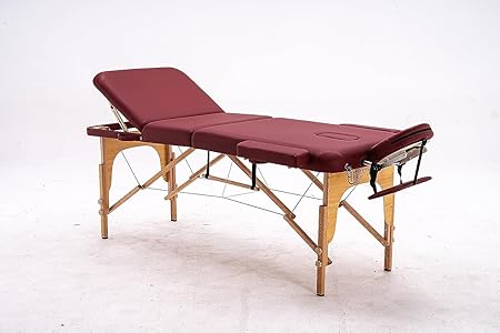 3 Foldable Massage Table Wooden Colour (Brown )