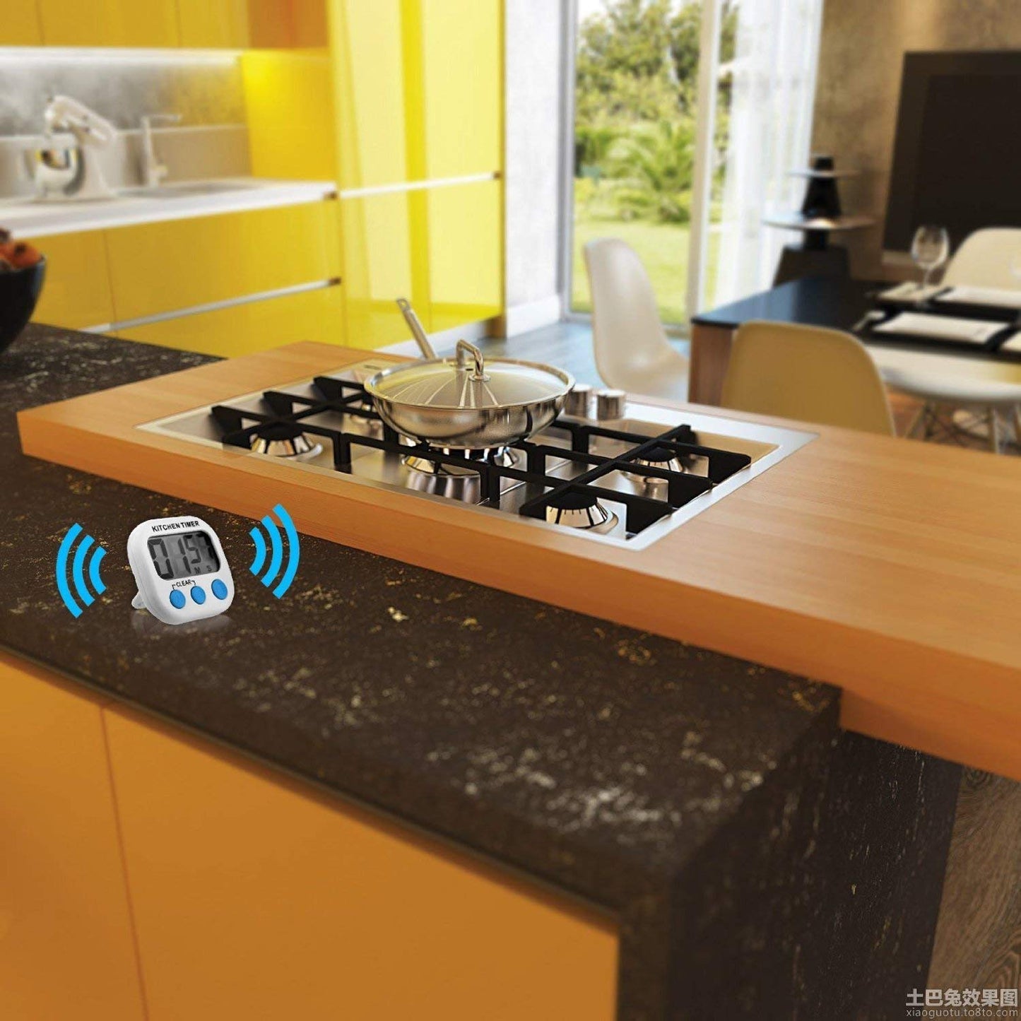 Digital Kitchen Timer & Stopwatch, Countdown Large Digits