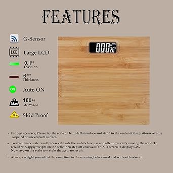 Wooden electronic personal weight scale