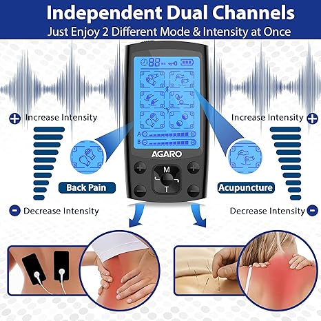 Agaro Dual Channel Ports Multi Functional Tens Massager (TM2421)