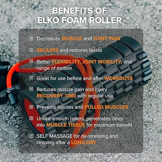 elko foam roller for deep tissue massage
