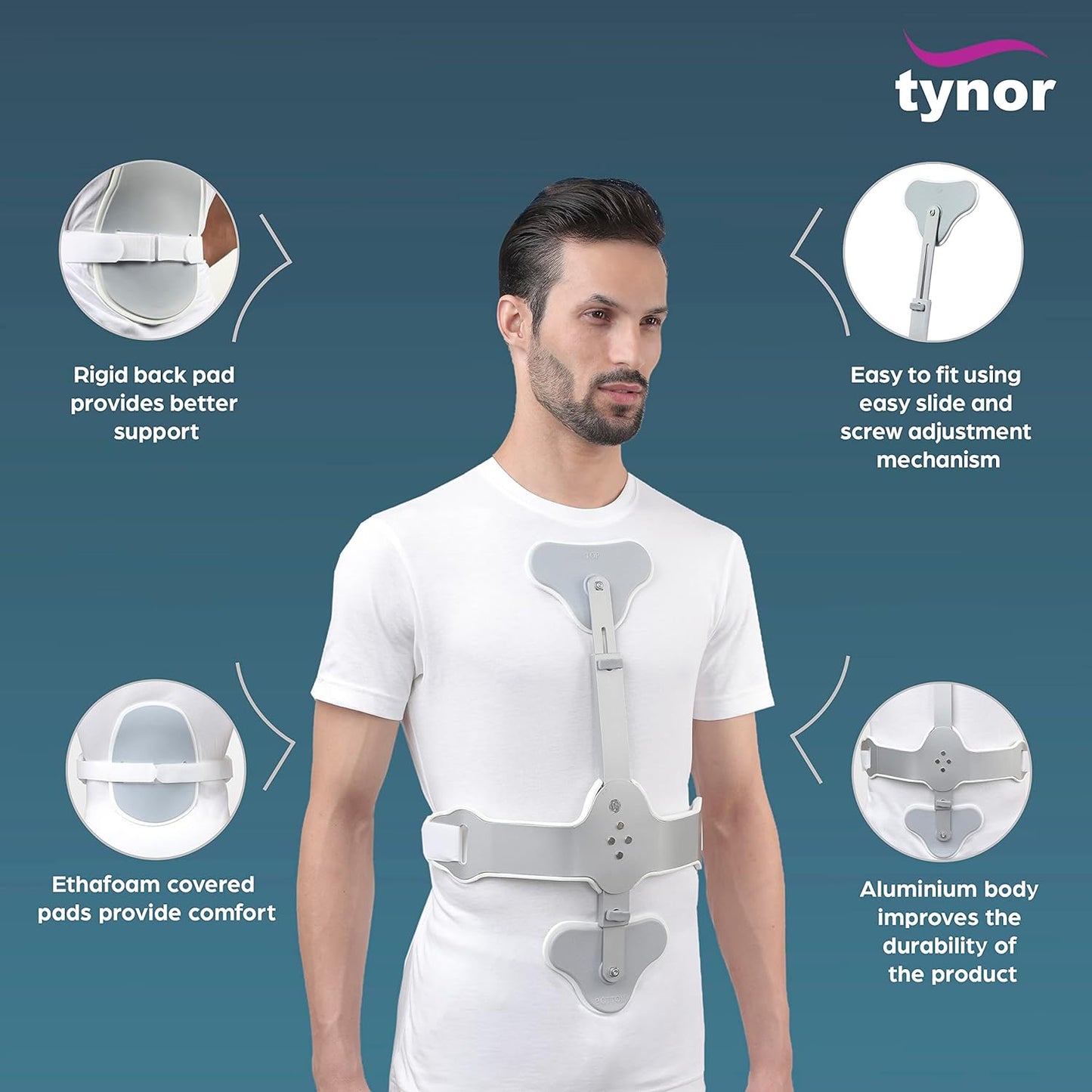 Tynor Ash Brace (Hyper Extension Brace) A12