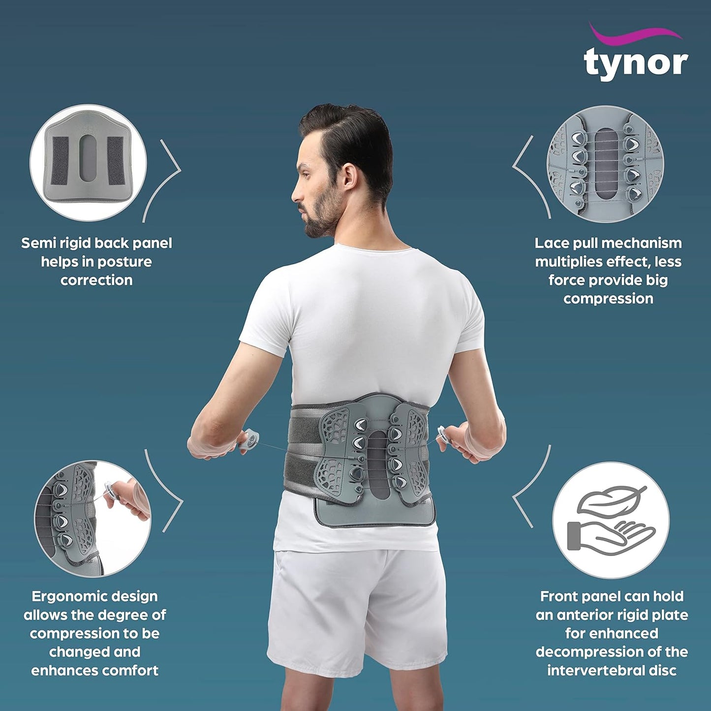 Tynor Lumbo Lacepull Brace UN A29