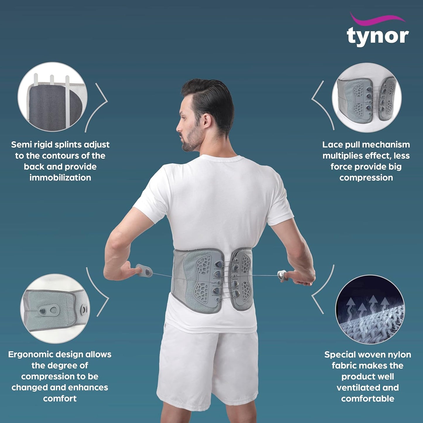 Tynor Lacepull L.S Belt A30