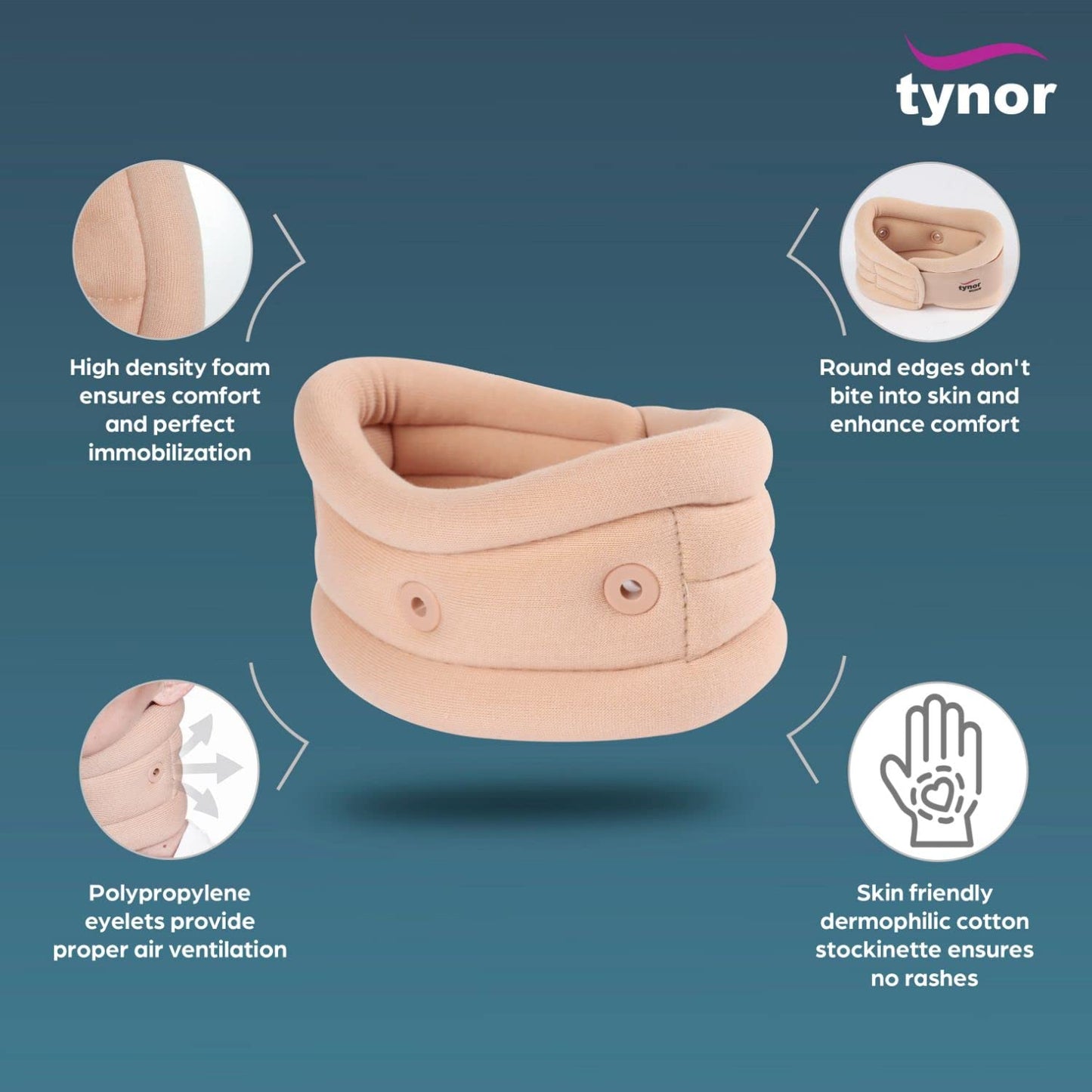Tynor Cervical Collar Soft with Support B02