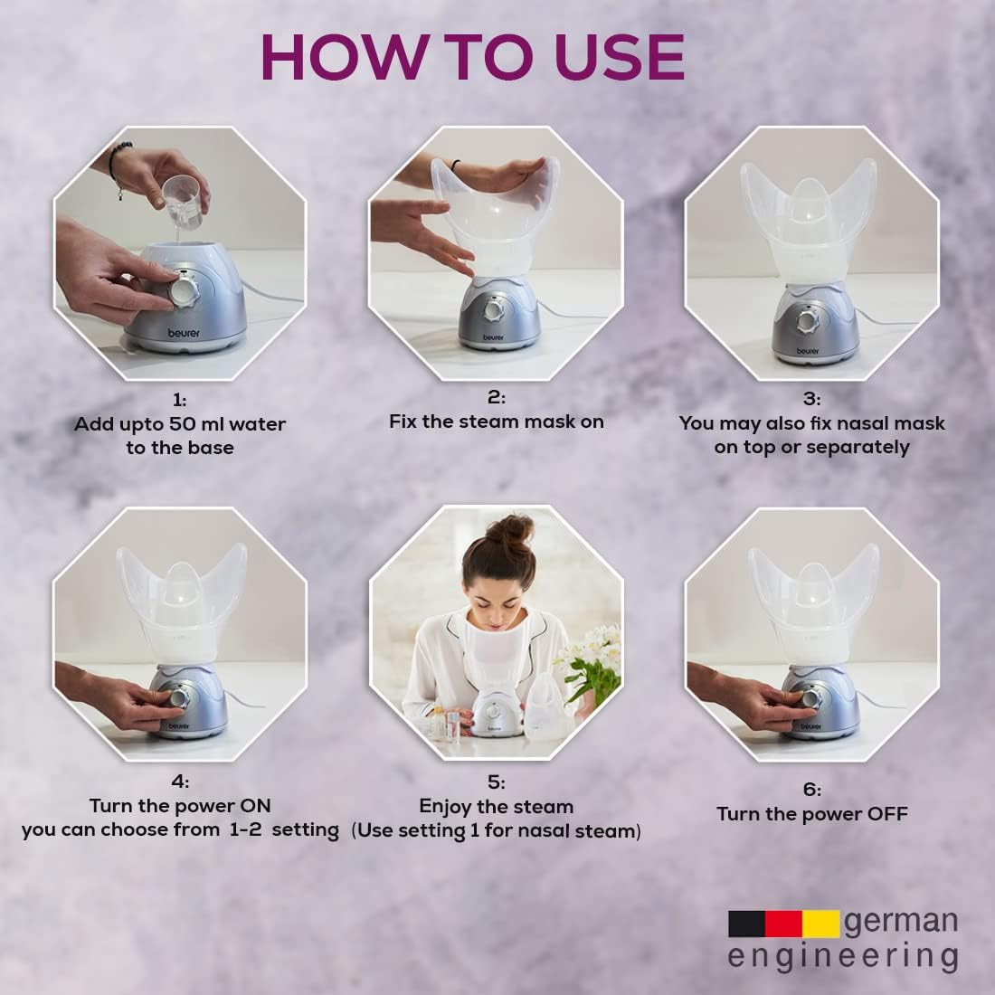 Beurer Home Spa Face/Nose Vaporizer Steamer
