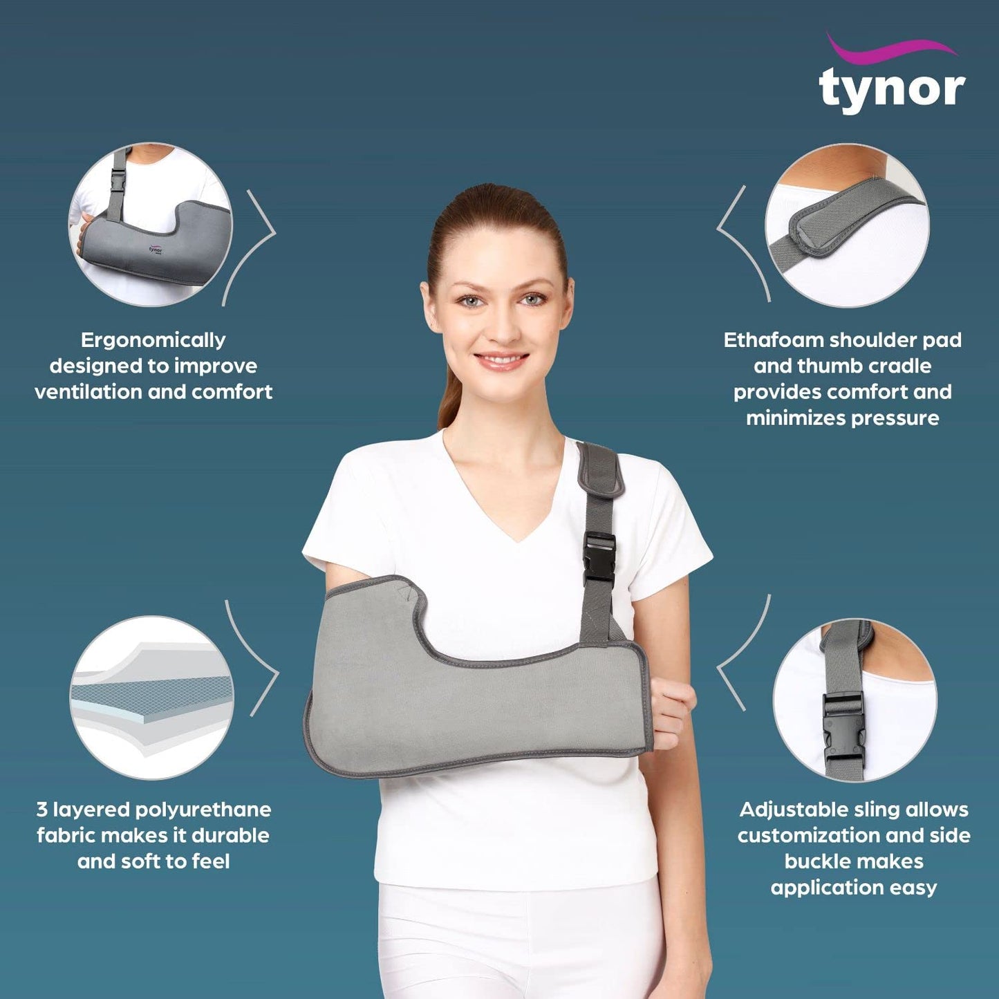 Tynor Pouch Arm Sling Tropical C01