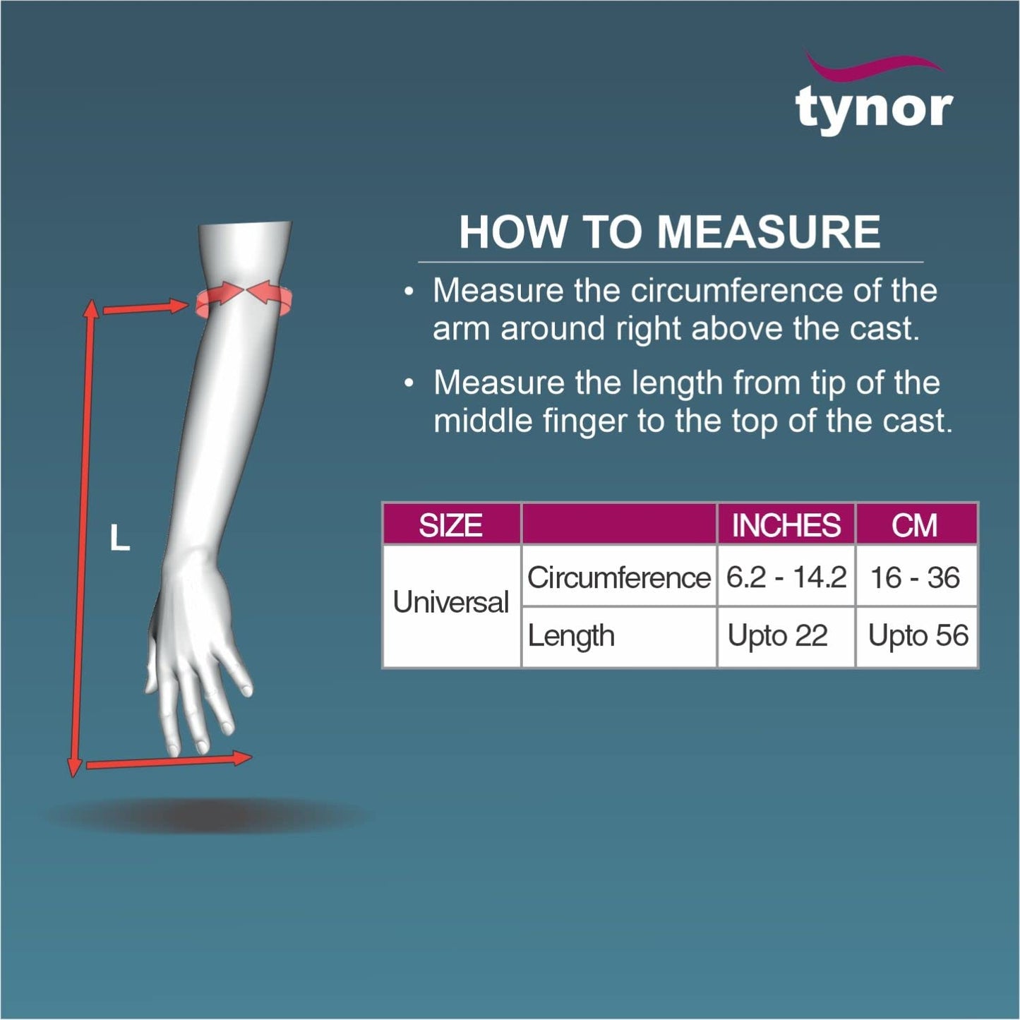 Tynor Cast Cover (Arm) C19
