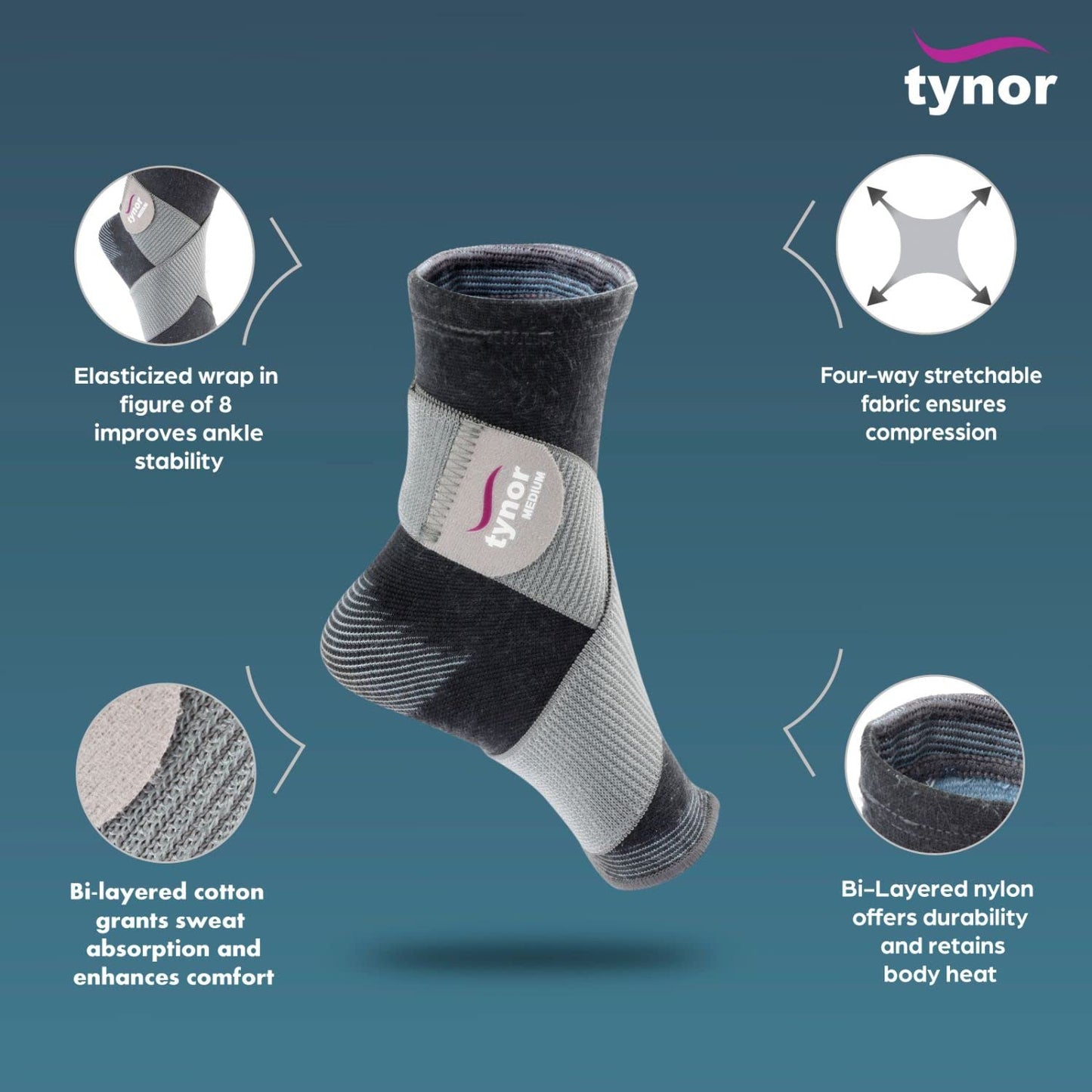 Tynor Ankle Binder D01
