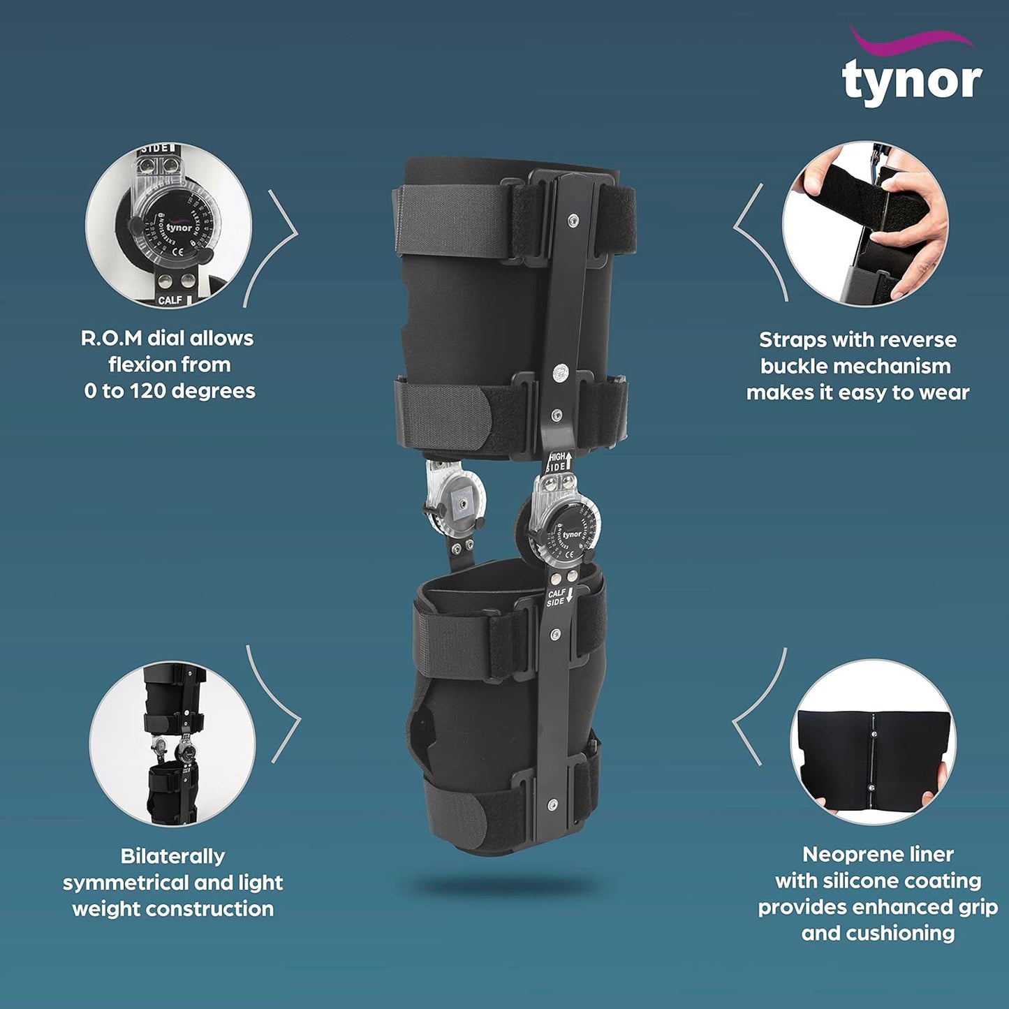 Tynor R.O.M. Knee Brace 18 D10