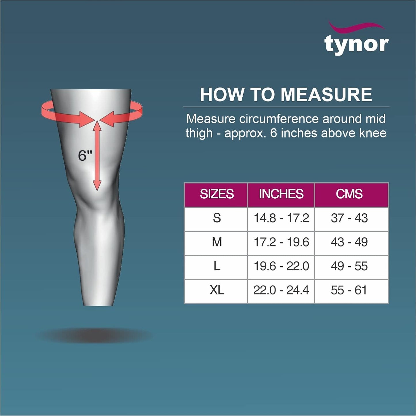 Tynor Knee Cap Comfeel D23 (Pair)