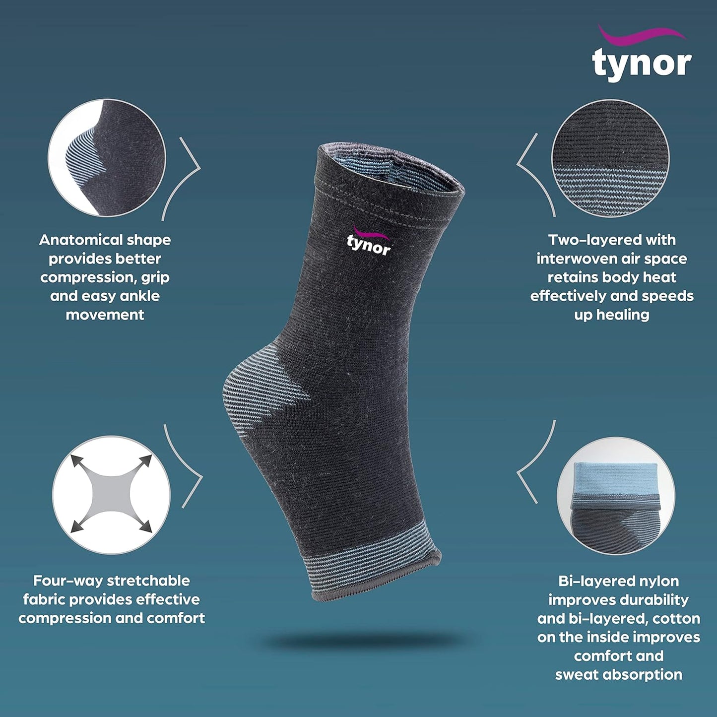 Tynor Anklet Comfeel D25