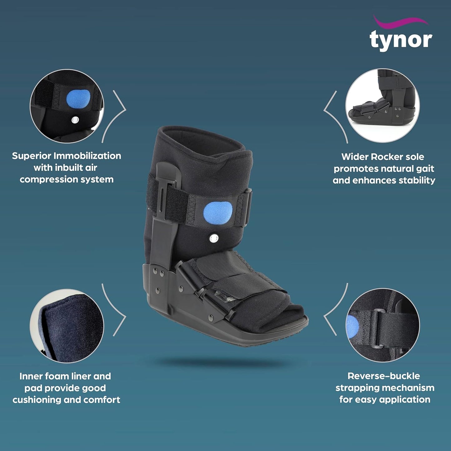 Tynor Walker Boot Air- Short D52