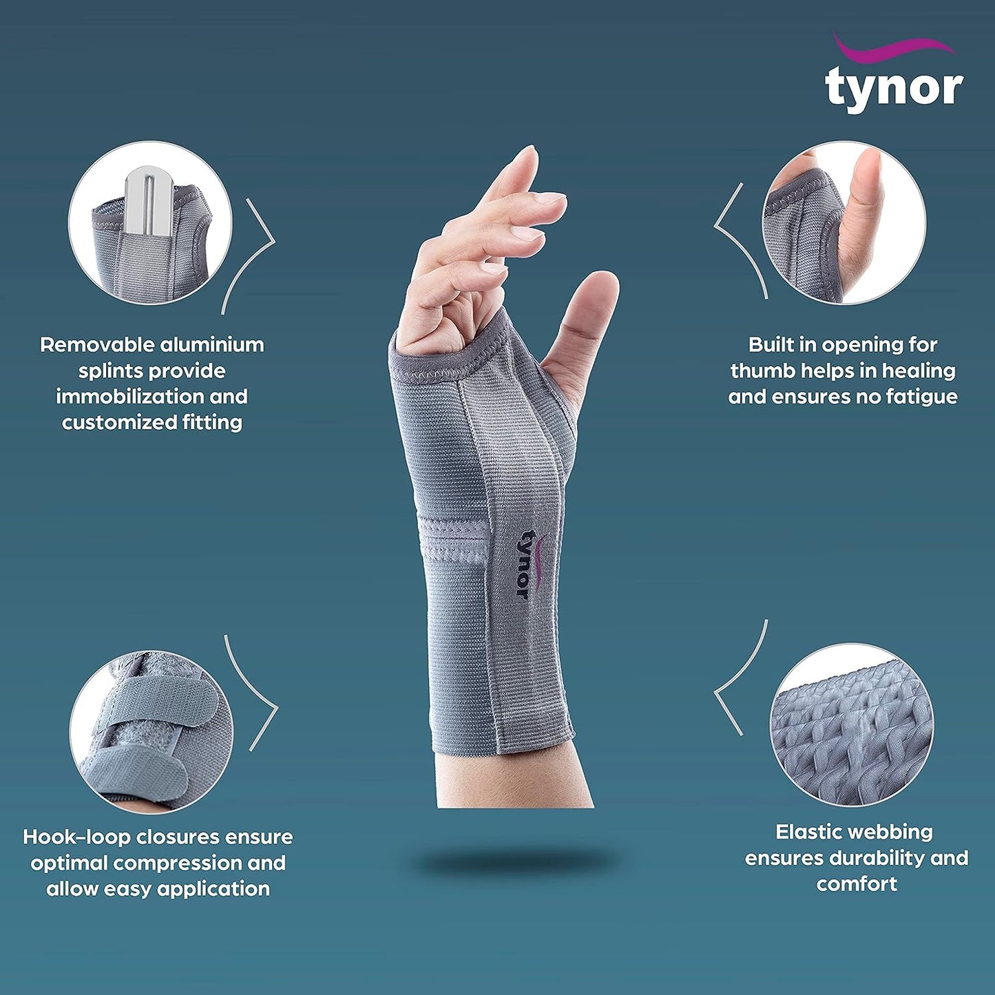 Tynor Elastic Wrist Splint E01