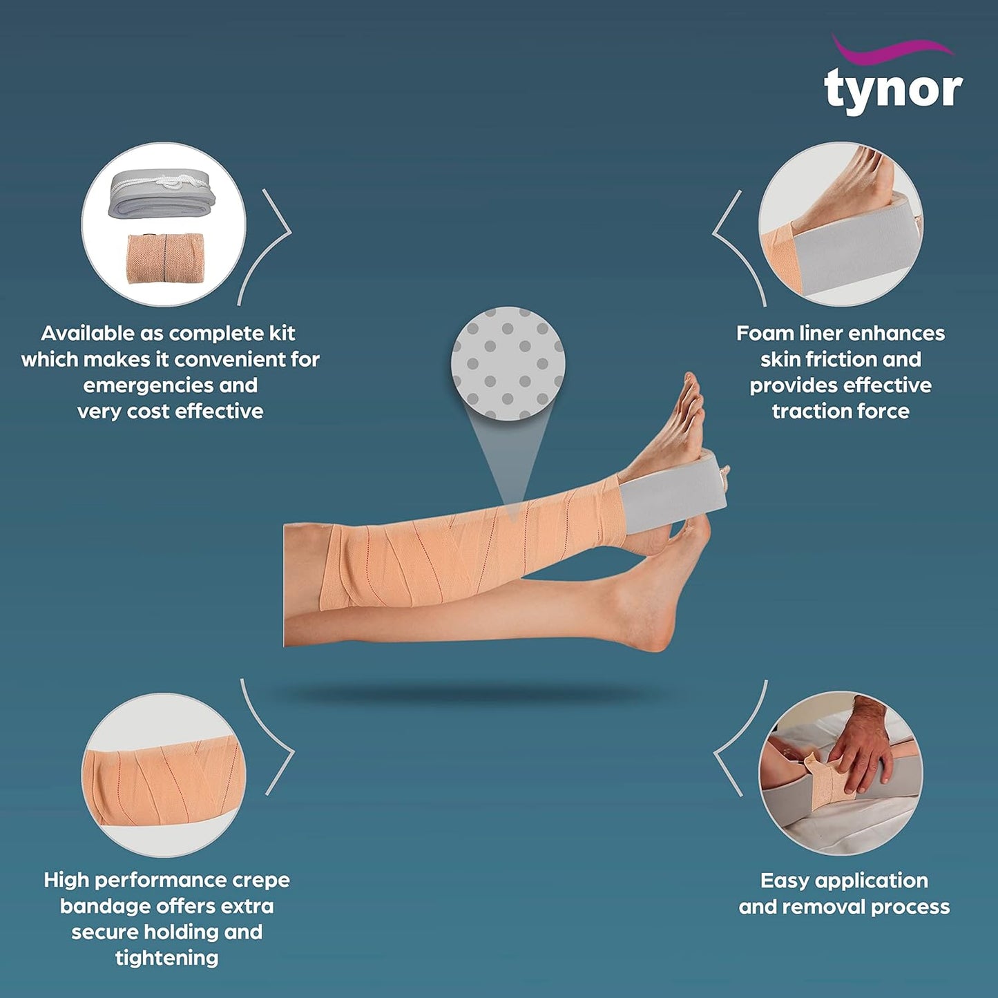 Tynor Skin Traction Set (PUF Liner) G01