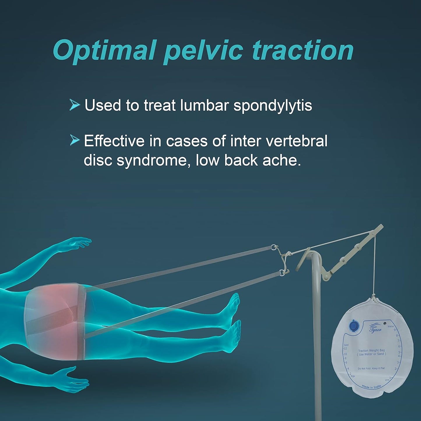 Tynor Pelvic Traction Kit with Weight Bag G24
