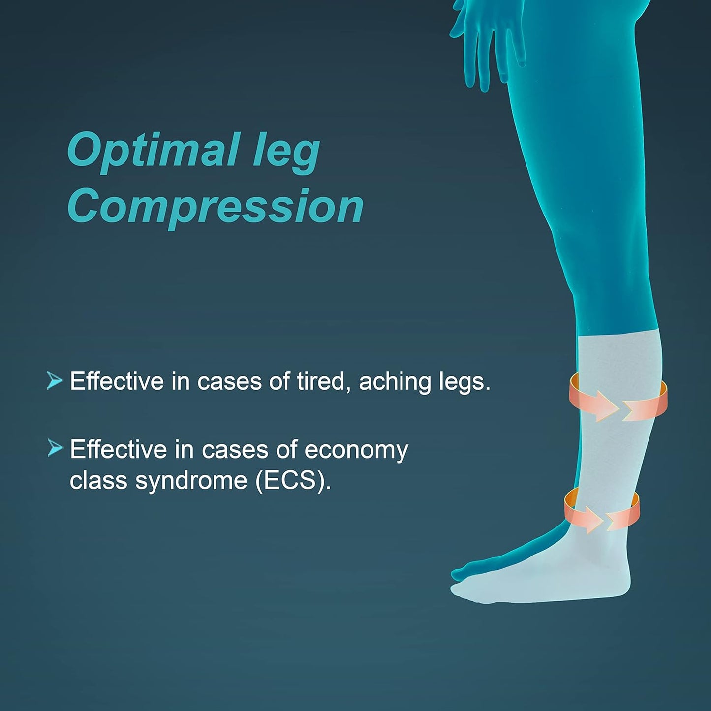 Tynor Medical Compression Stocking Knee High Class 2 (Pair) I67
