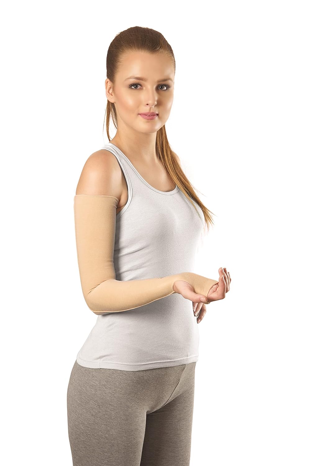 Tynor Compression Garment Arm Sleeve + Mitten (with thumb) I75