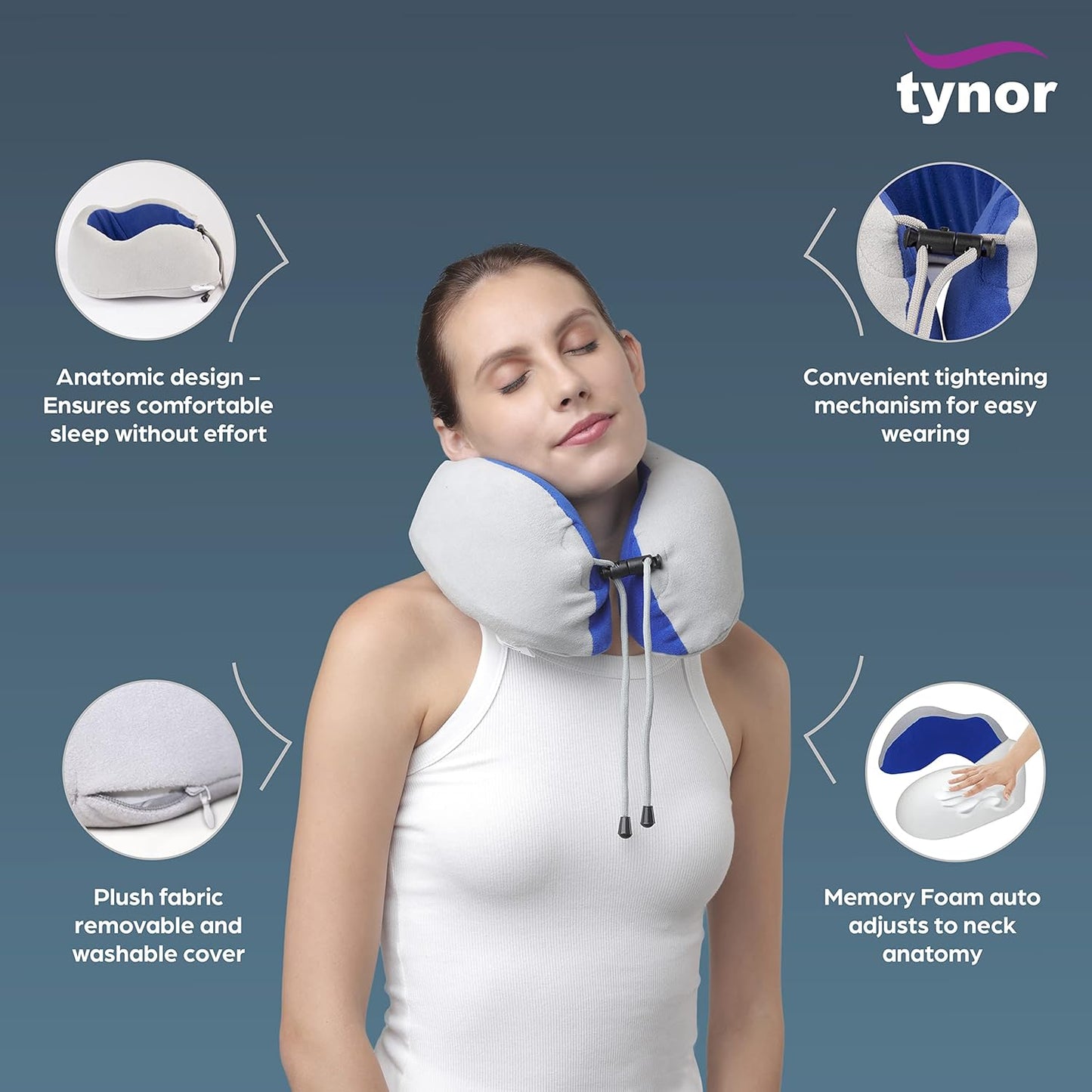 Tynor Travel Pillow Urbane UN I94