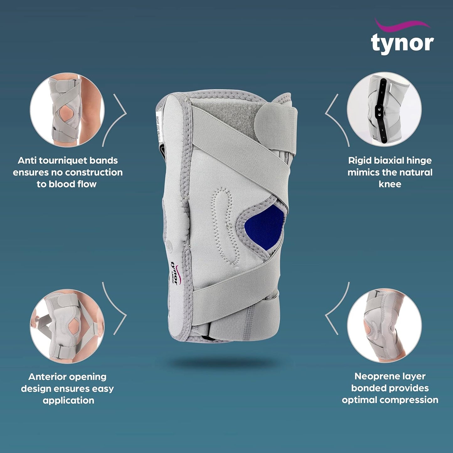 Tynor OA Knee Support (Neo)(R/L) J08