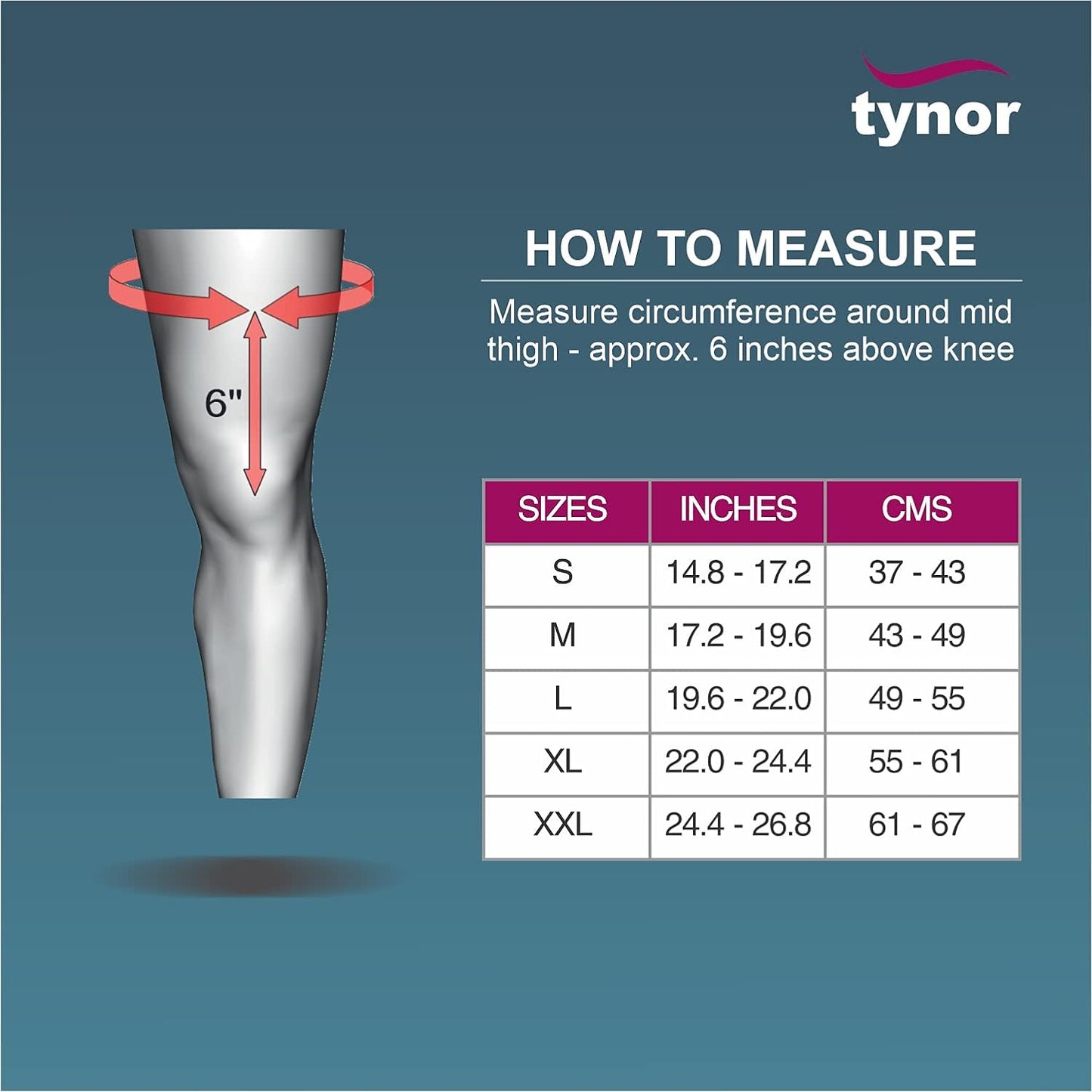 Tynor OA Knee Support (Neo)(R/L) J08