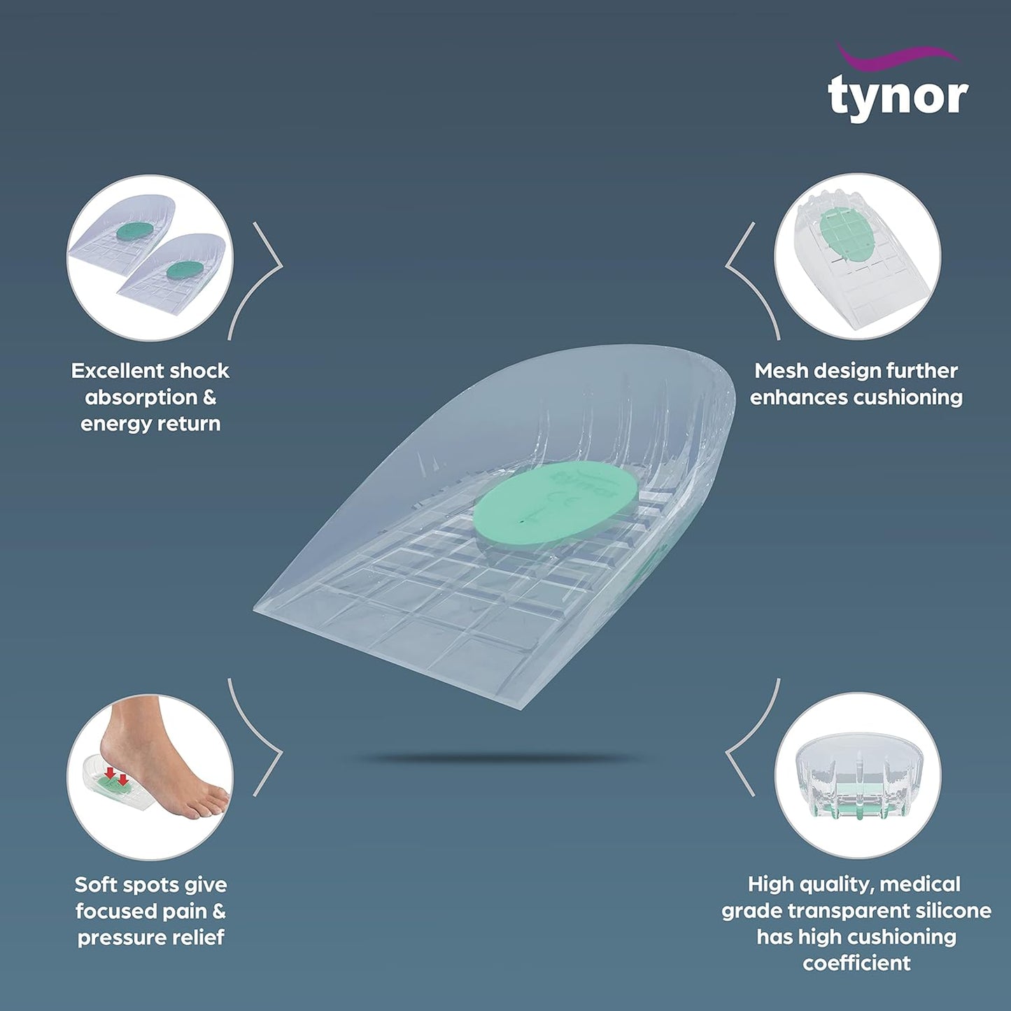 Tynor Heel Cushion Silicone K02