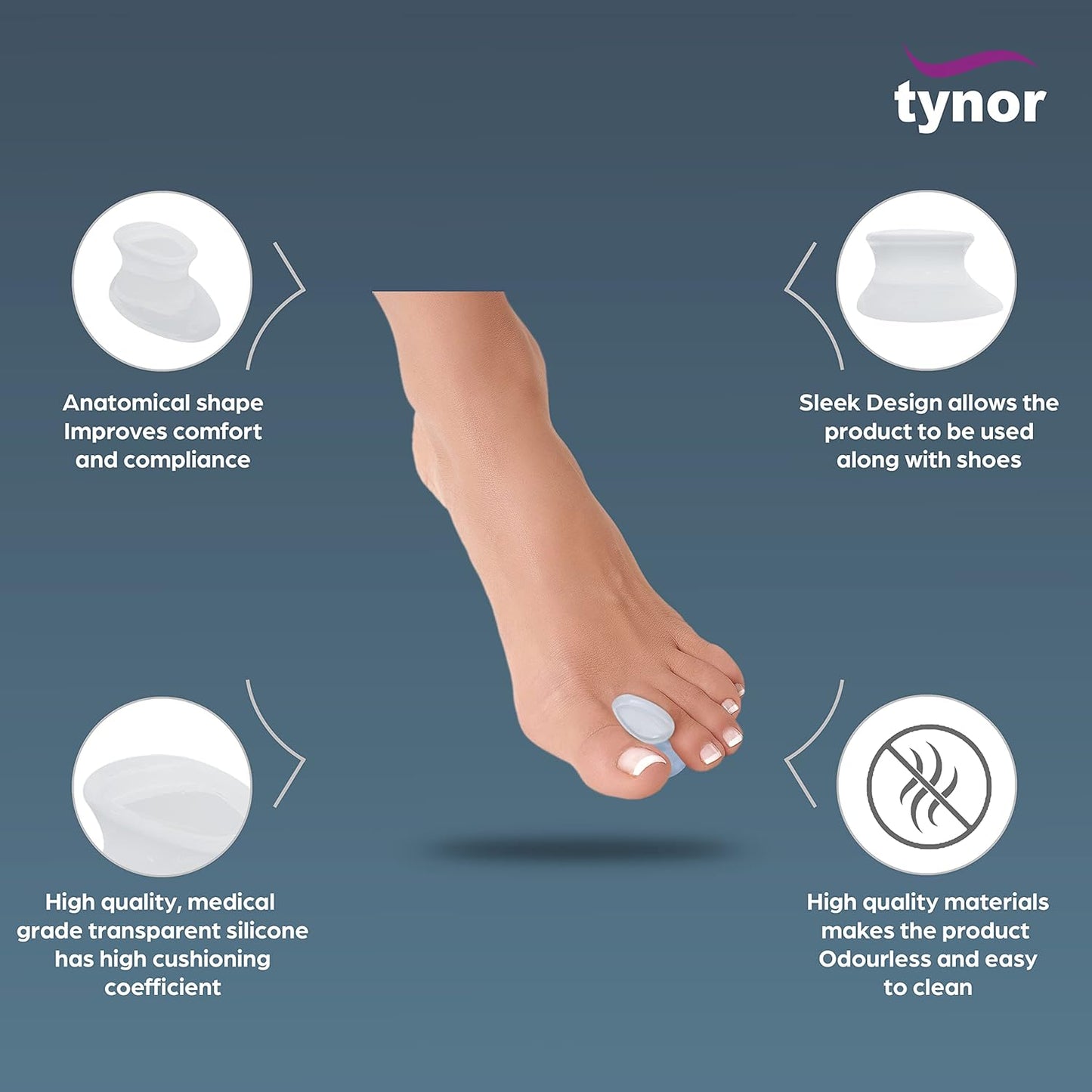 Tynor Toe Separator Silicone K04