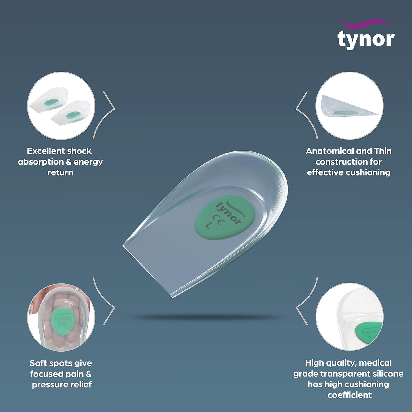 Tynor Heel Cup Silicone K09