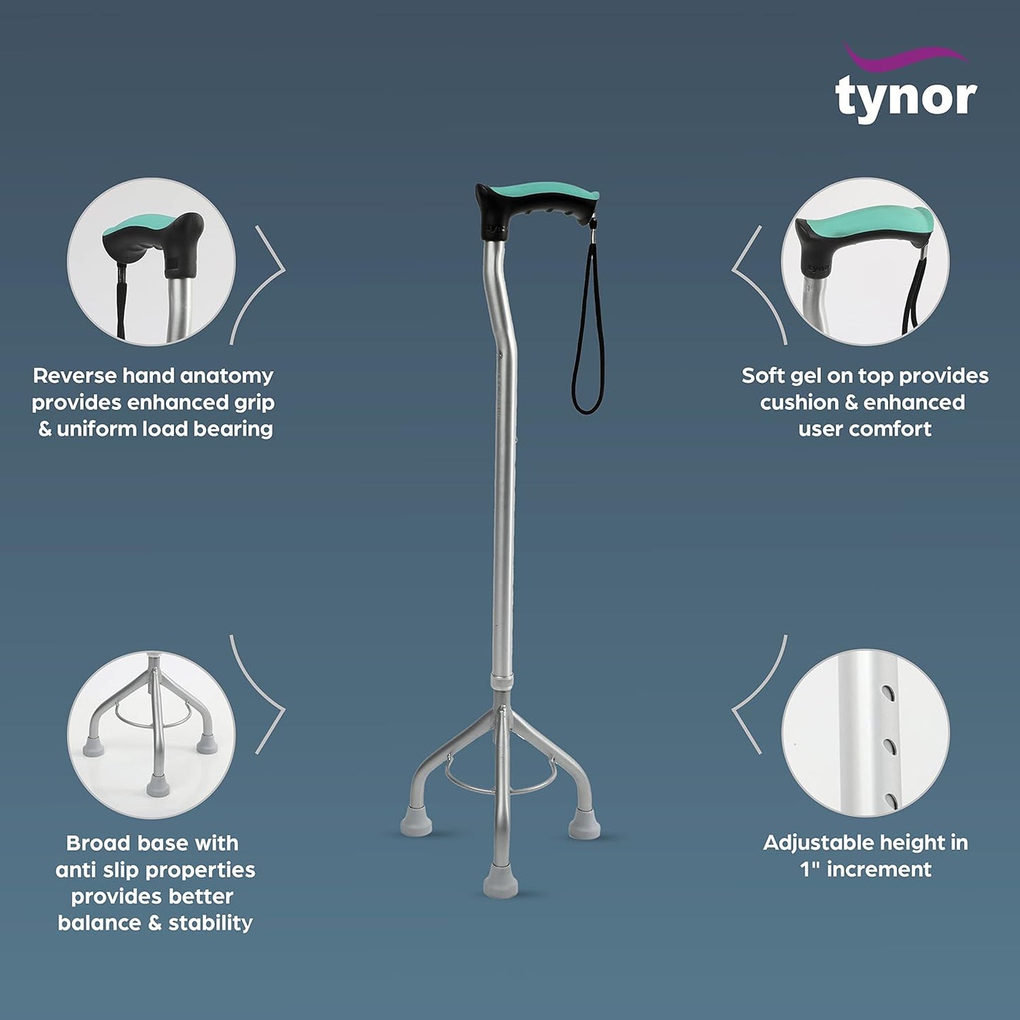 Tynor Walking Stick Tripod L32