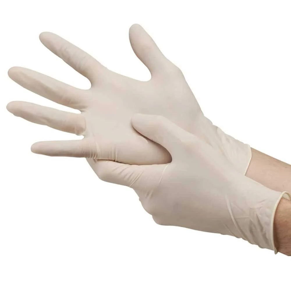 D-CARE Medical Examination Gloves Latex -100nos ( Single Use Only )