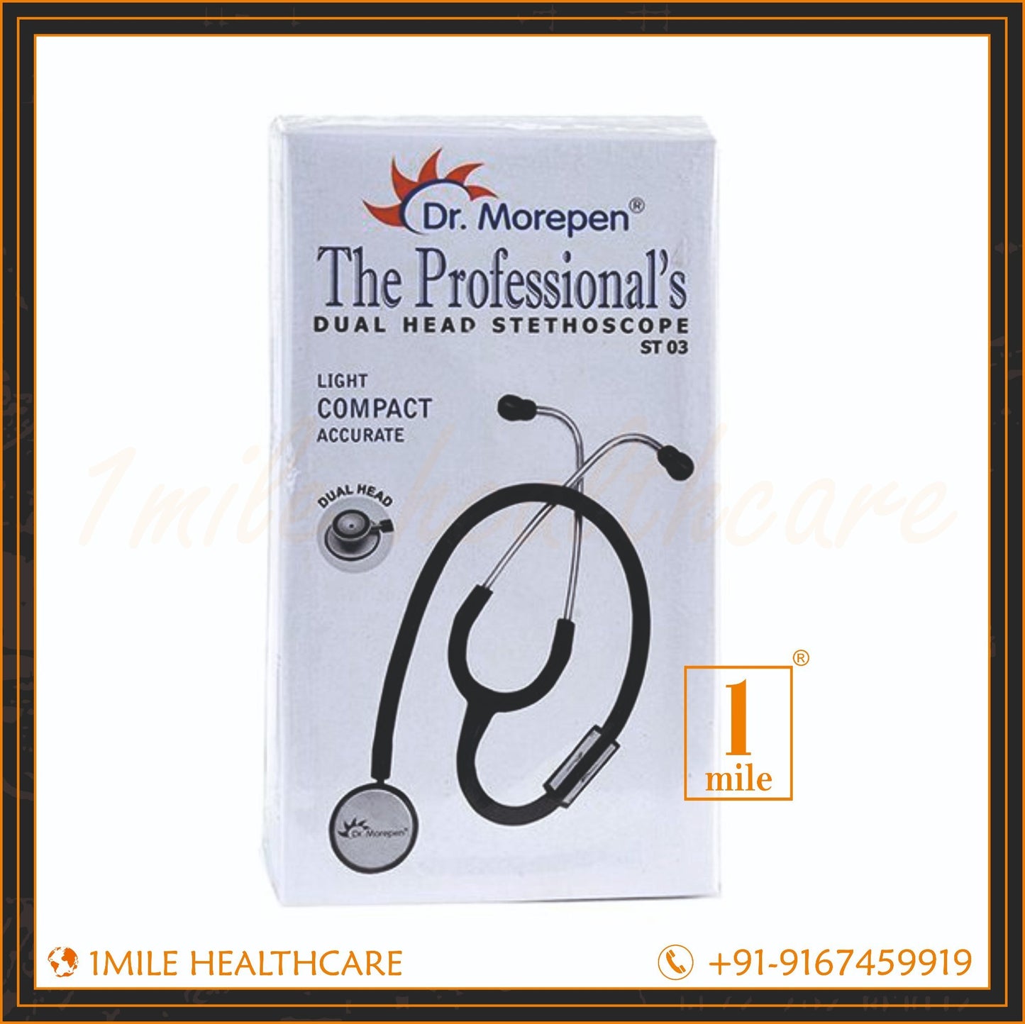 Dr.Morepen Stethoscope ST 03 Dual Head