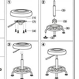Revolving stool imported Furnix F85